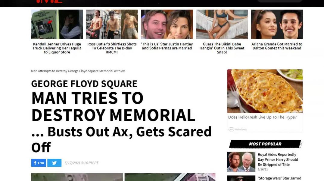 Ax man to destroy George Floyd Memorial