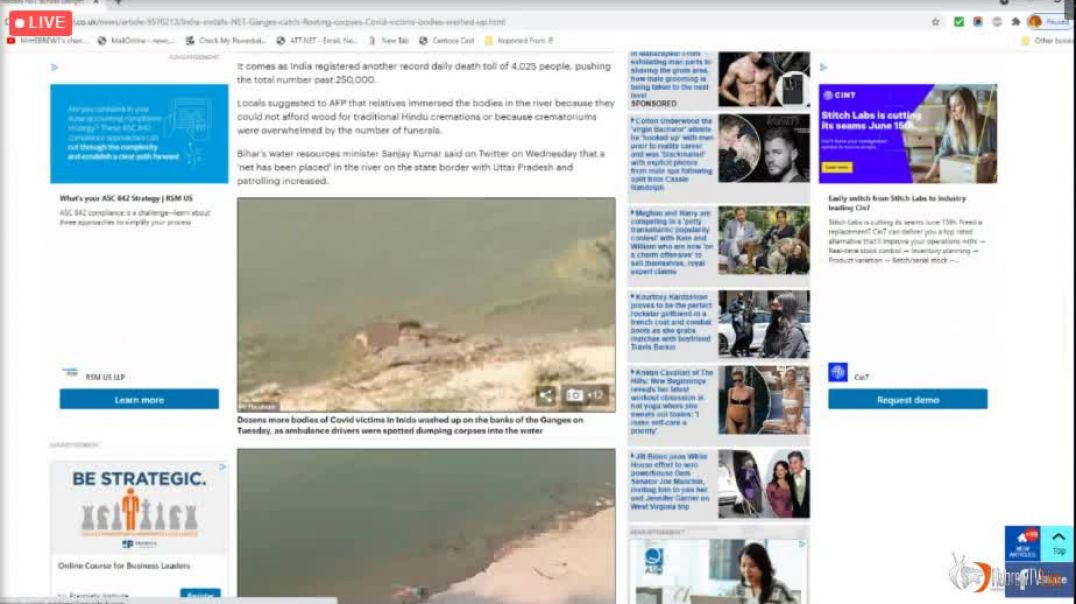 A Score Of Bloated Covid Infected Bodies Floating Across India River Banks