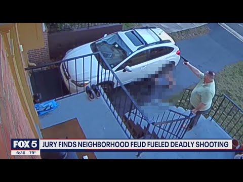 Virginia man accused of killing neighbor found guilty of first-degree murder; video shows incident