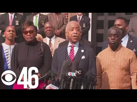 ⁣Rev. Al Sharpton outside Brunswick trial speaks