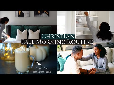Christian Fall Morning Routine ♡ Intentionality, Pumpkin Spice Iced Coffee + Seeking God