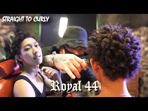 ? Super Rookie Hiphop rapper ?  Straight to Curly hair transformation twist sponge hairstyle 헤어스타일