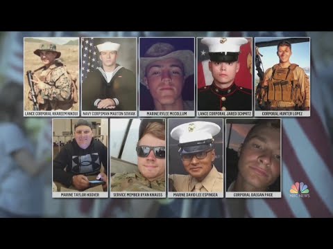 U.S. Military Service Members Killed At Kabul Airport Attack