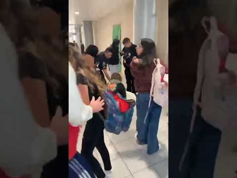 ⁣White cops taser Little Elm students during protest - RAW video