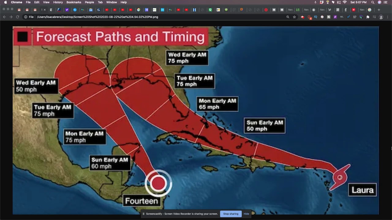Twin Storms To Hit The Gulf Of Mexico Next Week