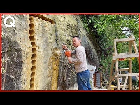 Man Digs a Hole in a Mountain and Turns it Into an Amazing Apartment