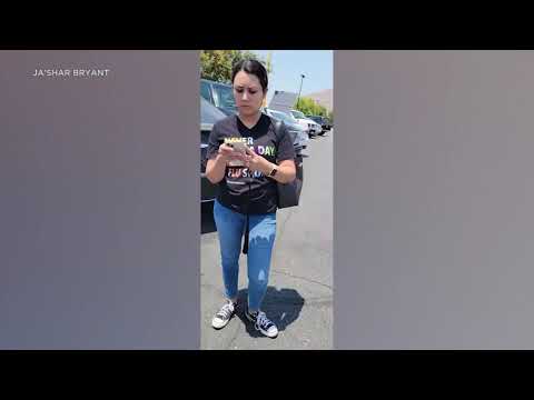 Woman falsely accusing Black man of stealing cellphone at Moreno Valley Walmart| ABC7